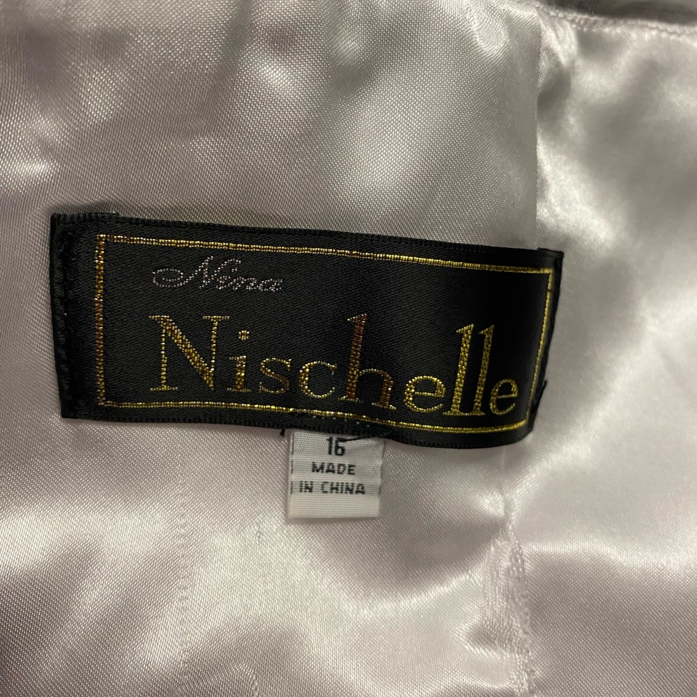 Women's Satin Ivory Jacket - Size 16